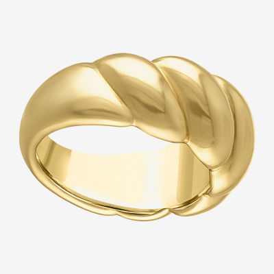 Womens 14K Gold Over Silver Cocktail Ring