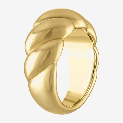 Womens 14K Gold Over Silver Cocktail Ring