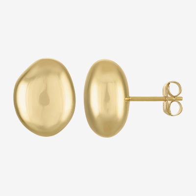 14K Gold Over Silver 12mm Stud Earrings