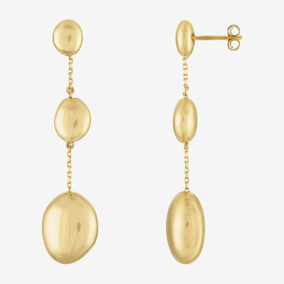 14K Gold Over Silver Drop Earrings