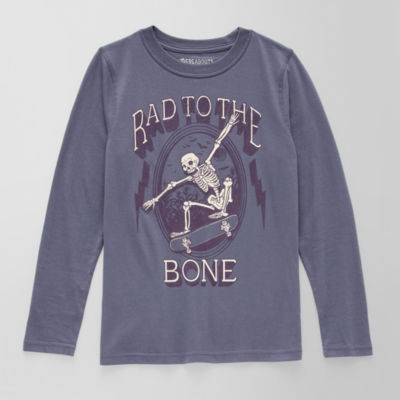 Thereabouts Little & Big Boys Crew Neck Long Sleeve Graphic T-Shirt