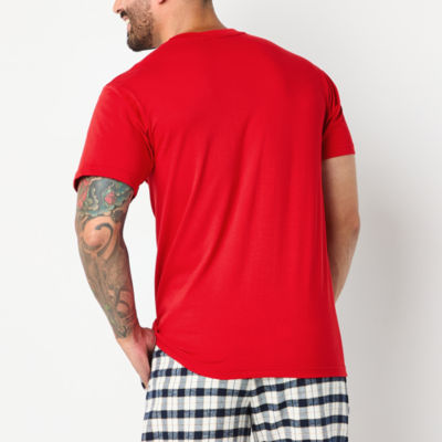 St. John's Bay Mens Short Sleeve Crew Neck Pajama Top