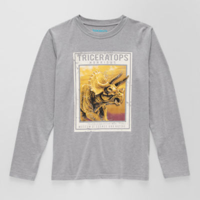 Thereabouts Little & Big Boys Crew Neck Long Sleeve Graphic T-Shirt