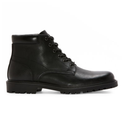 mutual weave Mens Freeport Flat Heel Lace Up Boots