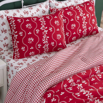 Martha Stewart Holly Stripe 3-pc. Reversible Comforter Set