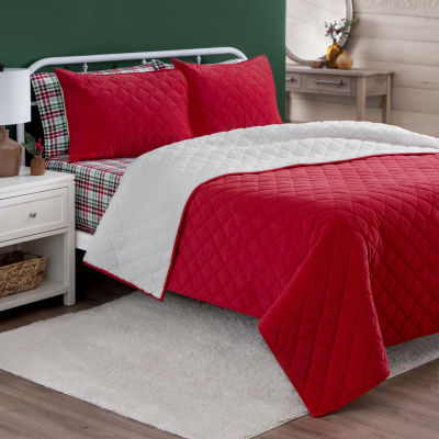 Martha Stewart Corduroy 3-pc. Reversible Quilt Set