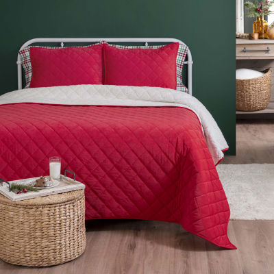 Martha Stewart Corduroy 3-pc. Reversible Quilt Set