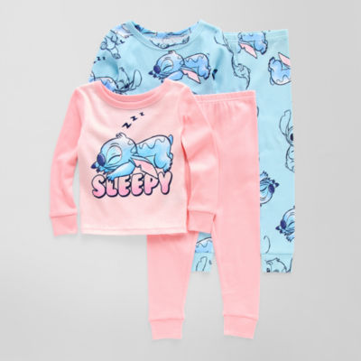 Disney Collection Toddler Girls 4-pc. Lilo & Stitch Pajama Sets