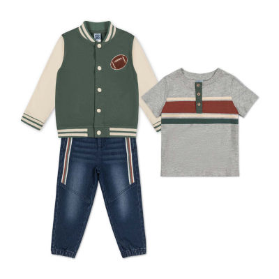 Little Lad Toddler Boys 3-pc. Pant Set