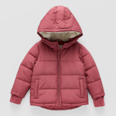 Okie Dokie Girls Hooded Heavyweight Puffer Jacket