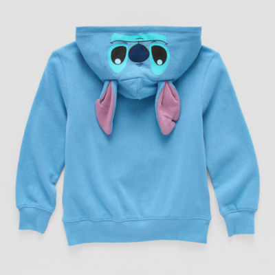 Disney Collection Little & Big Boys Embroidered Stitch Fleece Zipper Hoodie