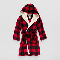 Little & Big Boys Knee Length Long Sleeve Robe, Medium, Red