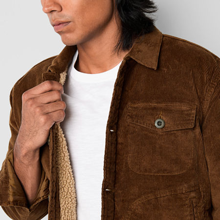 Mutual Weave Mens Corduroy Trucker Jacket, Xx-large, Brown