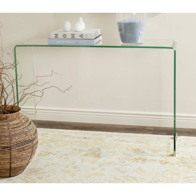 Ambler Glass Top Console Table