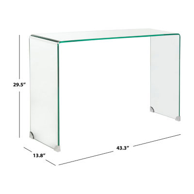 Ambler Glass Top Console Table