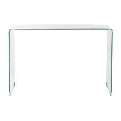 Ambler Glass Top Console Table