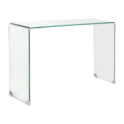 Ambler Glass Top Console Table