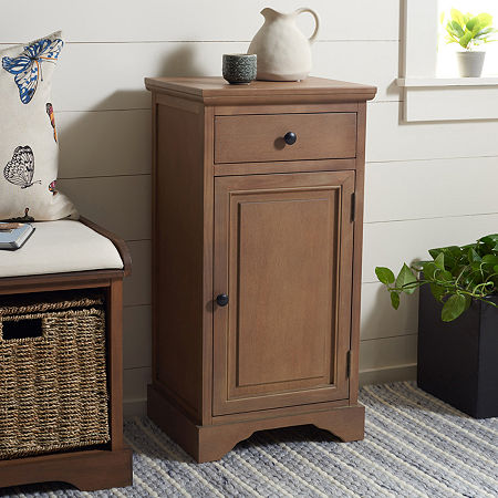 Jett Storage Accent Cabinet, One Size, Brown