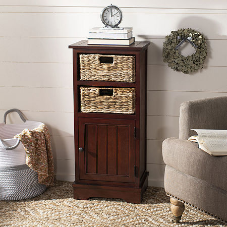 Connery Storage Accent Cabinet, One Size, Brown