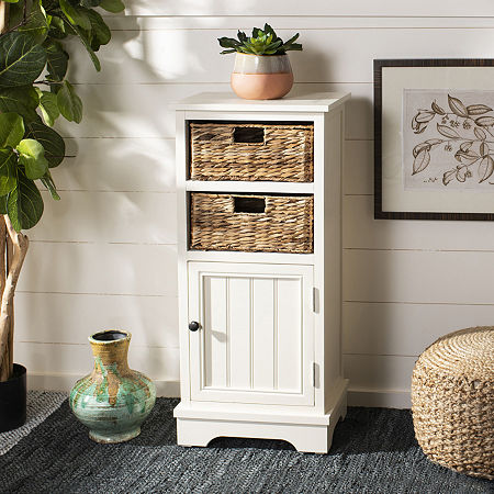 Connery Storage Accent Cabinet, One Size, White