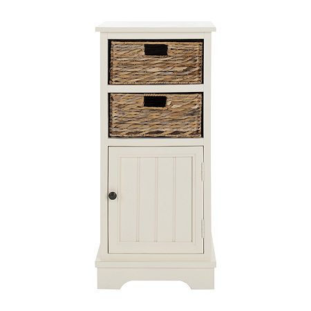 Connery Storage Accent Cabinet, One Size, White