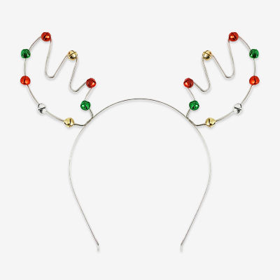 Mixit Silver Tone Festive Reindeer Antlers Headband