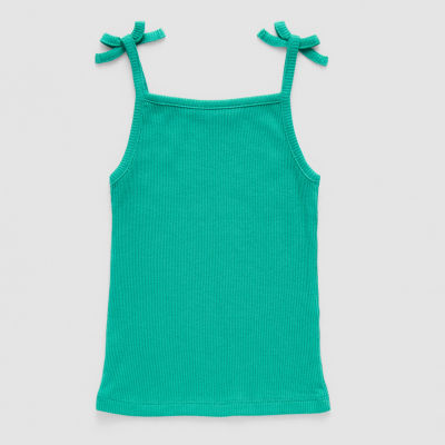 Okie Dokie Toddler & Little Girls Straight Neck Sleeveless Tank Top