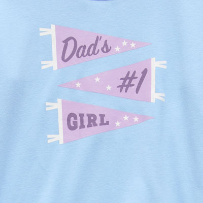 Okie Dokie Toddler & Little Girls Round Neck Long Sleeve Graphic T-Shirt