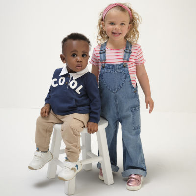 Okie Dokie Toddler & Little Girls Crew Neck Short Sleeve T-Shirt