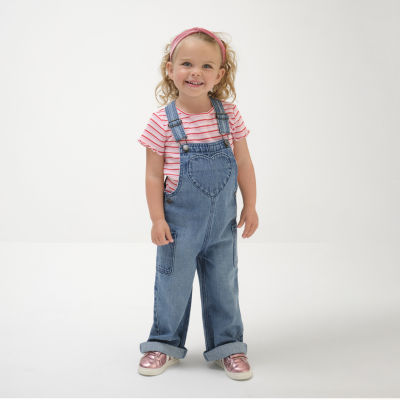 Okie Dokie Toddler & Little Girls Crew Neck Short Sleeve T-Shirt