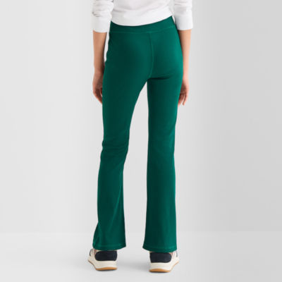 Xersion Ribbed Little & Big Kid Girls Quick Dry High Rise 26 1/2" Active Flare Full Length Leggings