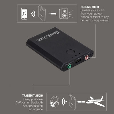 Brookstone Bluetooth Audio Adapter Transmitter + Receiver