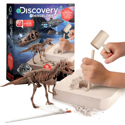 Discovery Mindblown Toy Dinosaur Excavation Kit Skeleton 3D Puzzle T 