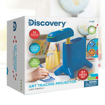 Discovery Kids Art Tracing Projector Kit for Kids 32 Stencils and 12  Markers Included Easy Portable Sketch Machine