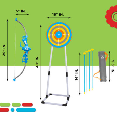 Discovery Kids Bullseye Outdoor Archery Set with LED Target, Color