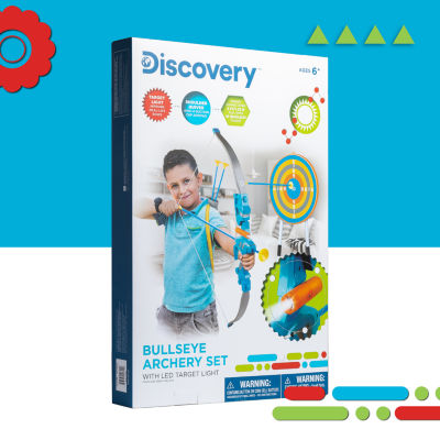 Discovery Kids Bullseye Outdoor Archery Set with LED Target, Color