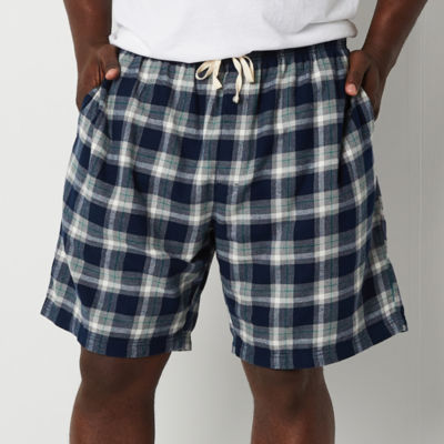 St. John's Bay Mens Big and Tall Flannel Pajama Shorts