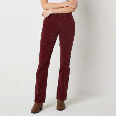 St. John's Bay Womens Mid Rise Secretly Slender Skinny Pull-On Ponte Pants