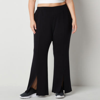 Skechers Womens Mid Rise Flare Pull-On Pants