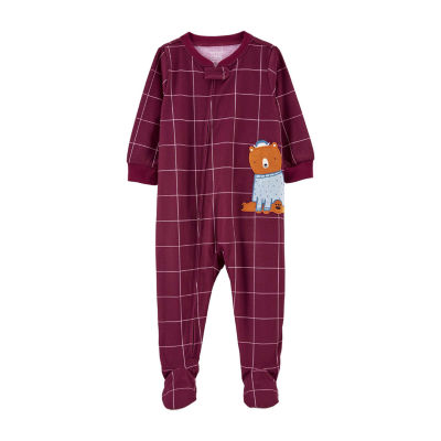 Carters footless best sale fleece pajamas