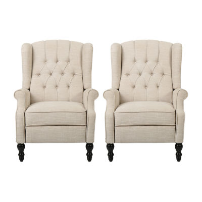 2-pc. Tufted Roll-Arm Recliner