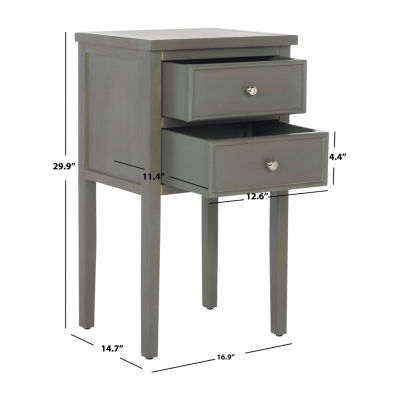 Toby 2 Drawer Storage End Table