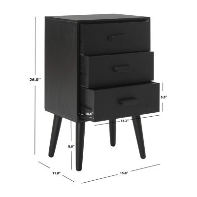 Pomona 3 Drawer Storage End Table