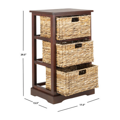 Halle 3-Drawer Storage End Table