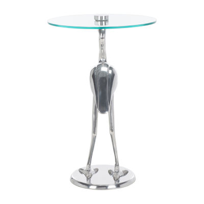 Tori Glass Top End Table