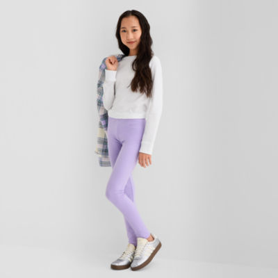 Thereabouts Sparkle Little & Big Kid Girls Knit Full Length Leggings