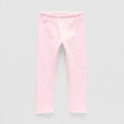 Okie Dokie Toddler & Little Girls Fleece Skinny Full Length Leggings