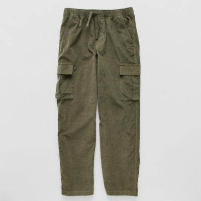 Thereabouts Corduroy Pull-On Little & Big Kid Boys Adjustable Waist Straight Cargo Pant