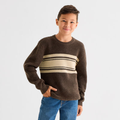 Thereabouts Little & Big Kid Boys Crew Neck Long Sleeve Pullover Sweater