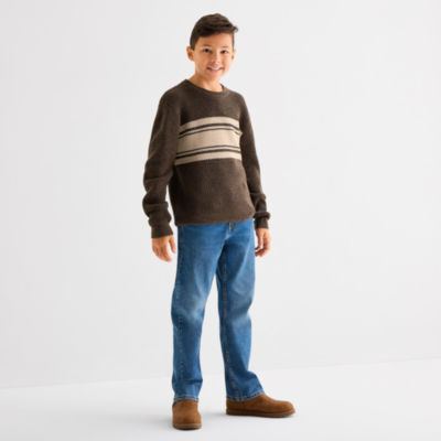 Thereabouts Little & Big Kid Boys Crew Neck Long Sleeve Pullover Sweater